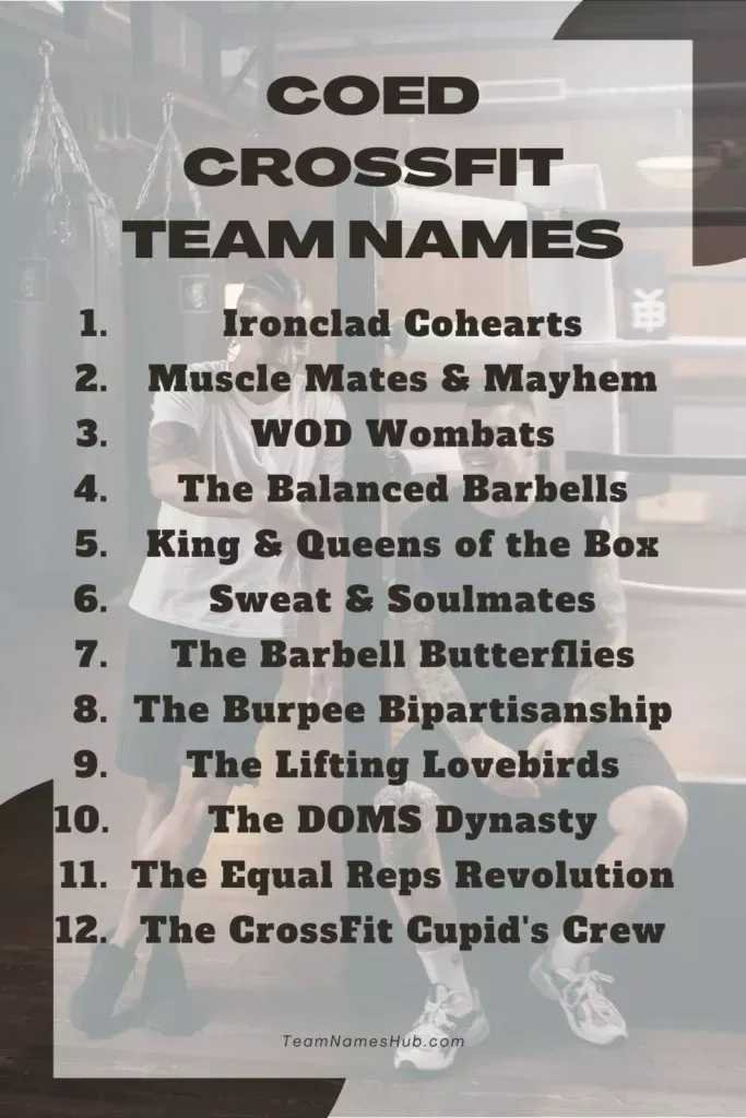 Coed CrossFit Team Names