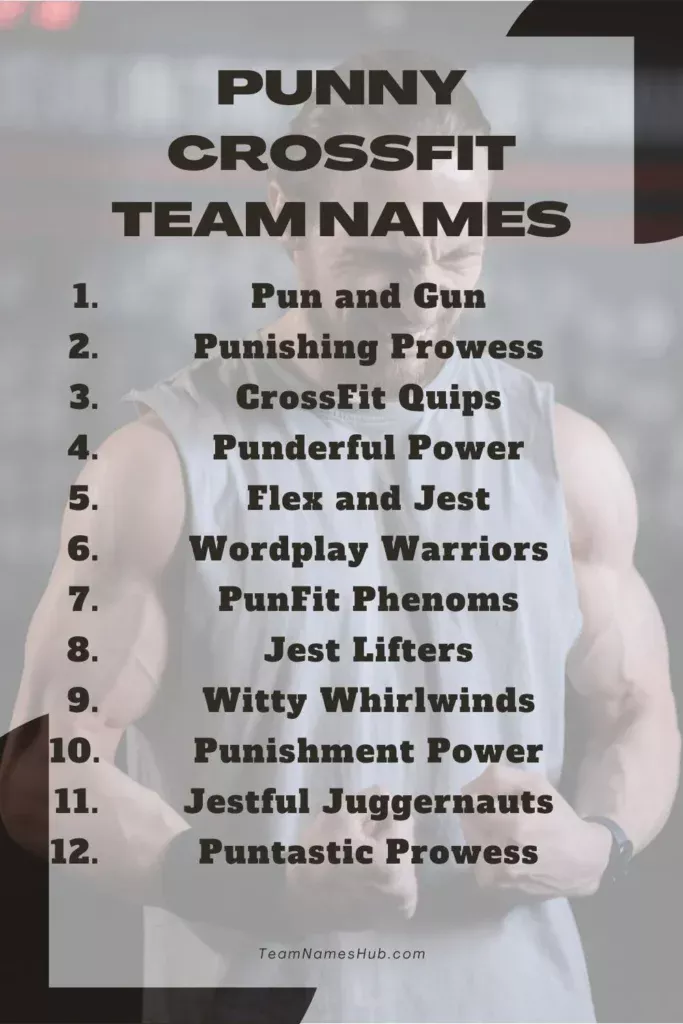 Punny CrossFit Team Names
