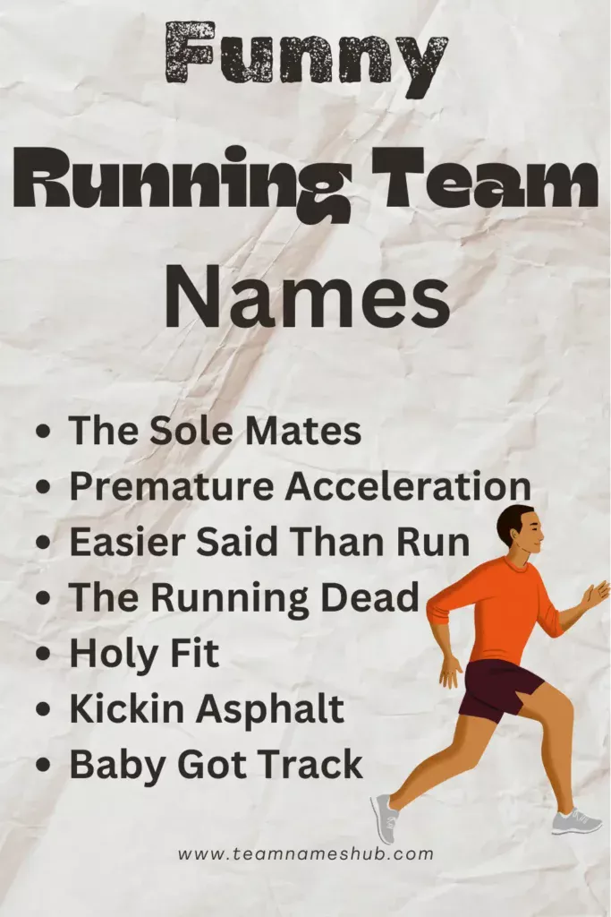 List of Funny Running Team Names
